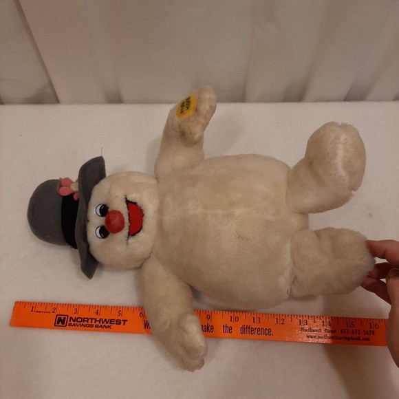 Gemmy Animated Frosty The Snowman Singing Christmas Plush, 2001 For Parts VTG - Picture 10 of 16